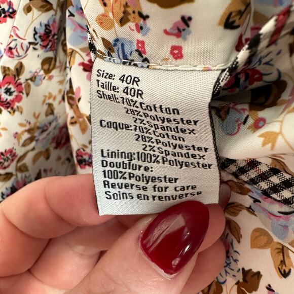 Paisley & Gray Mens Dover Notch Slim Fit Blazer Suit Jacket Black Red Check 40R - Picture 5 of 15